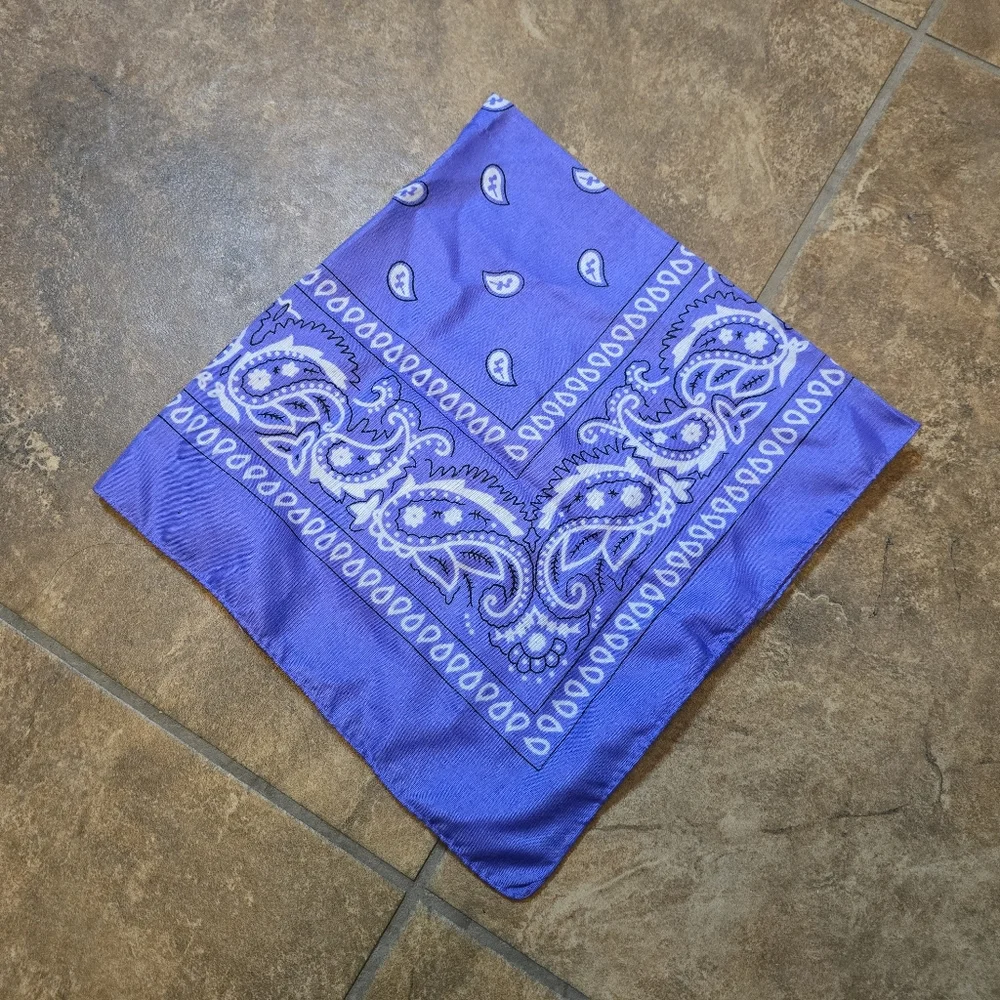 Iris Paisley Printed Classic Bandana